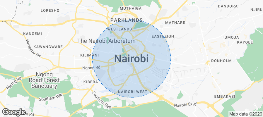 Nairobi Airbnb map